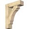 Ekena Millwork Merced Block Rough Sawn Bracket w/ Offset Brace, Douglas Fir, 8"W x 28"D x 36"H BKT0806X28X36MRC05RDF - alternate 1